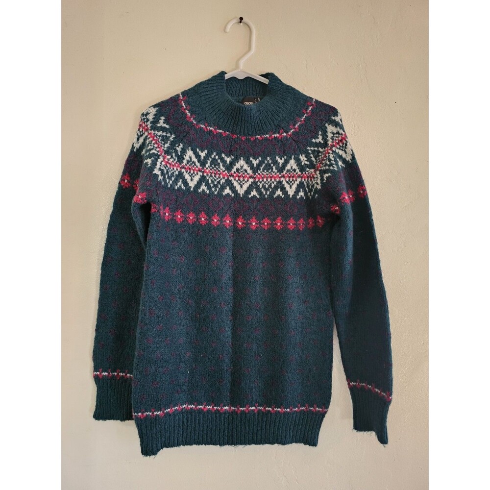 Asos Women's Green Winter Sweater Size 6
